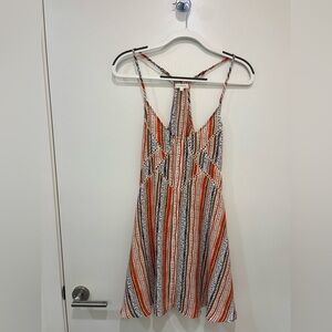 Olivaceous Multicolor Patterned Dress Size Small